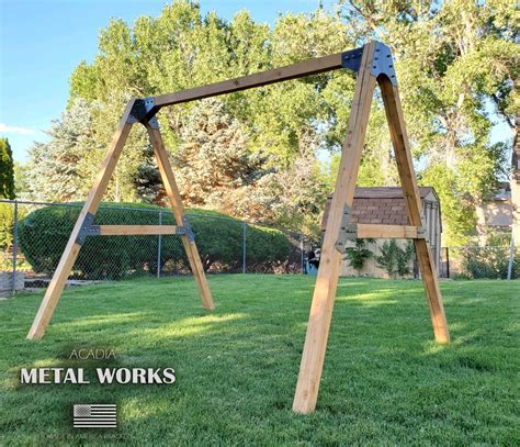 wooden swing set braces